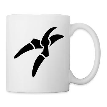 Schere - Tasse - Weiß - Rechts