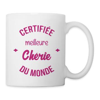 Chéri Love Chérie Amour Femme Mari Valentin - Mug - white - Right