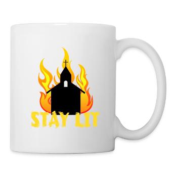 A Unique Lit Tee For Amazing People "Stay Lit" - Mug - white - Right