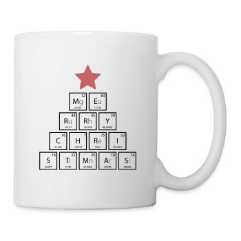 Joyeux Noël Noël Tableau Périodique - Mug blanc - blanc - Droite
