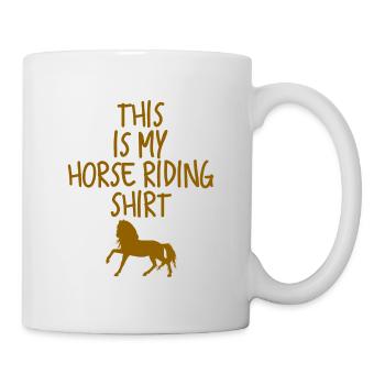 Pferd - Tasse - Weiß - Rechts