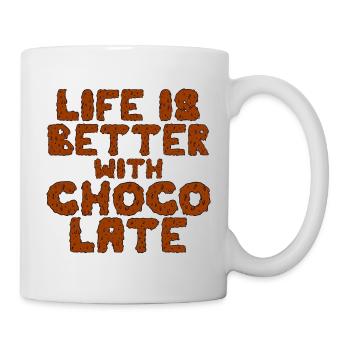 Christmas Chocolate - Funny Sayings - Mug - white - Right