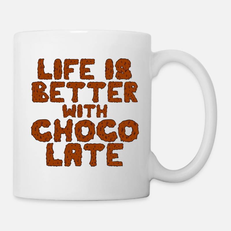 Chocolat de Noël - Paroles drôles - Mug blanc - blanc