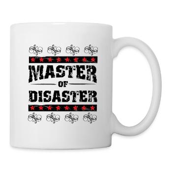 Master of Disaster, black. - Mug - white - Right