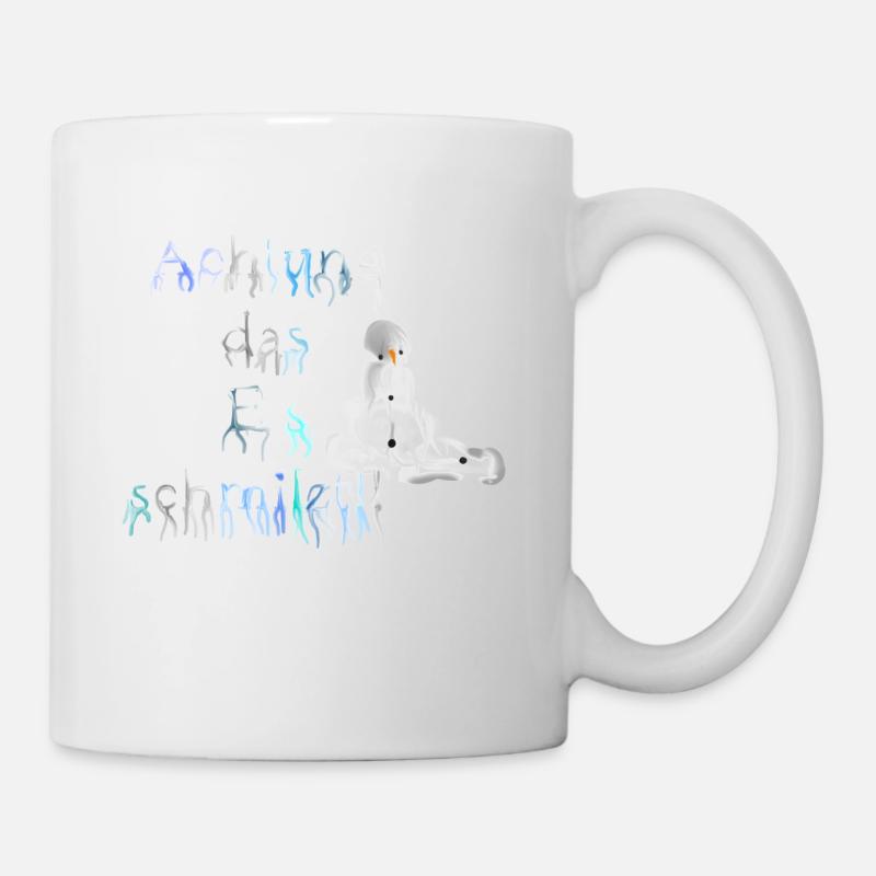 Attention la glace fond !!! - Mug blanc - blanc