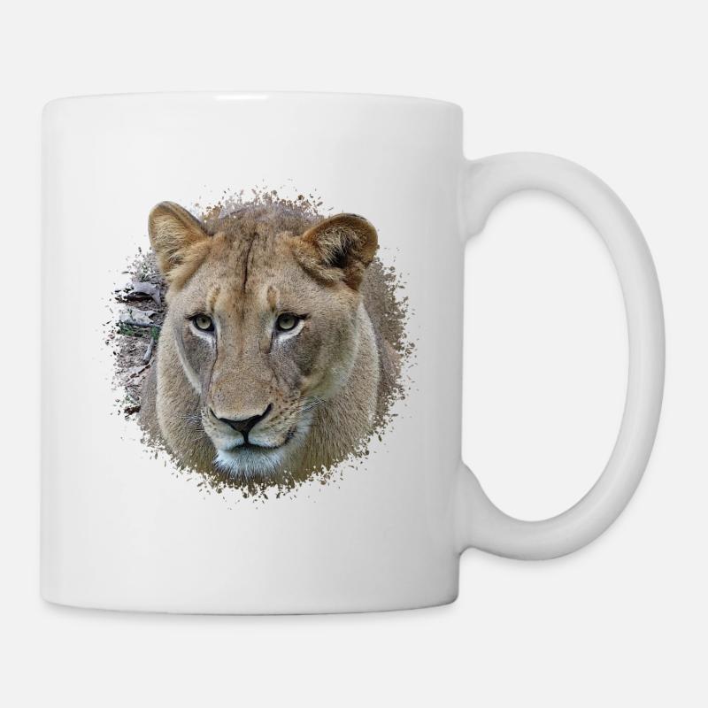 lionne - Mug blanc - blanc