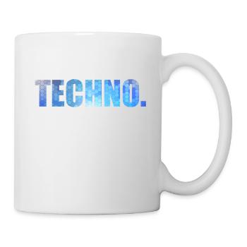 Ein TechnoTStück für Musikliebhaber, die "Techno" - Tasse - Weiß - Rechts