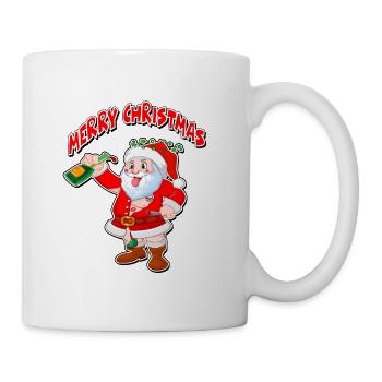 Frohe Weihnachten ugly Christmas merry xmas lustig - Tasse - Weiß - Rechts