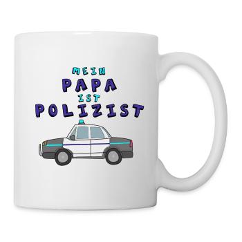 my dad is a policeman - Mug - white - Right