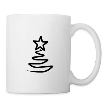 Arbre de Noël Motif de Noël - Mug blanc - blanc - Droite