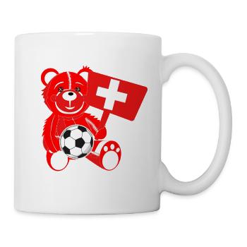 Teddy Soccer Switzerland - Mug - white - Right