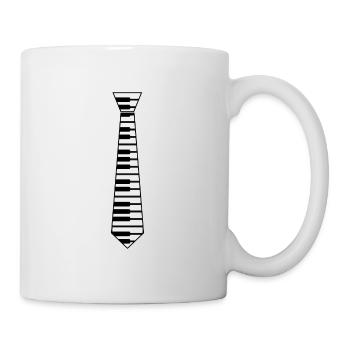 Tie Piano Piano Music Gift - Mug - white - Right