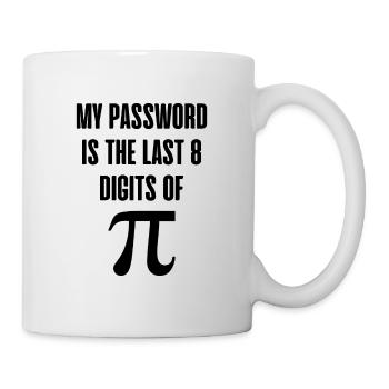 My Password is the last 8 digits of pi gift - Mug - white - Right
