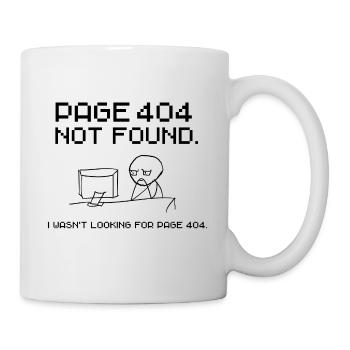 Erreur 404. Page non trouvée. IT Fun - Mug blanc - blanc - Droite