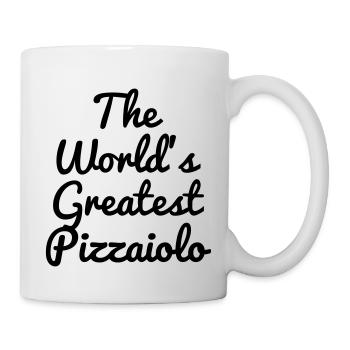 Pizza / pizzaiolo / Italien / Burger - Tasse - Weiß - Rechts