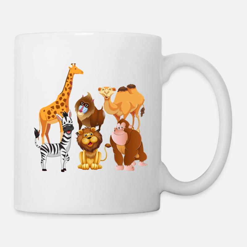 Zoo animals safari wilderness - Mug - white