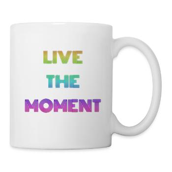 Live the moment live the moment saying - Mug - white - Right
