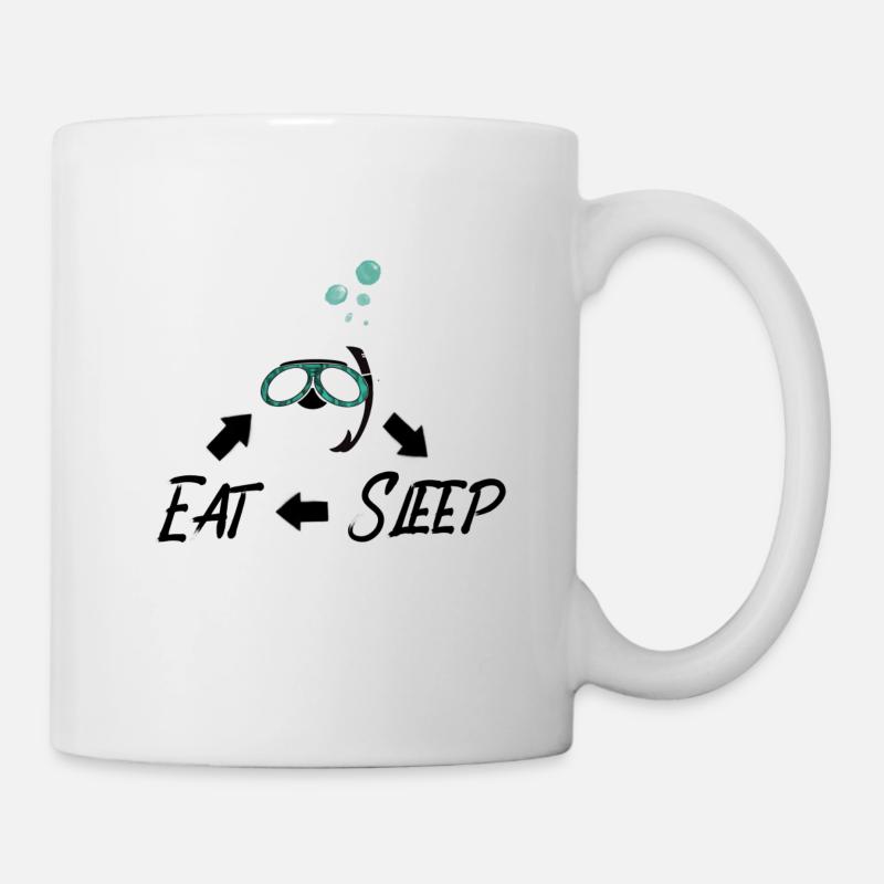Plongée et plongée en apnée - Mug blanc - blanc