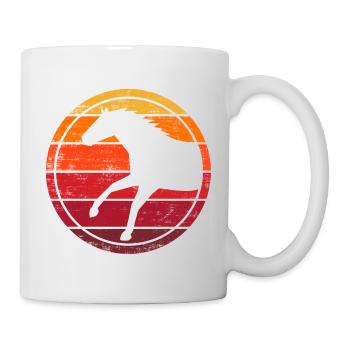 Pony - Pferd - Vintage - Retro - Tasse - Weiß - Rechts
