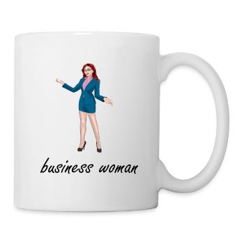 business woman - Mug - white - Right