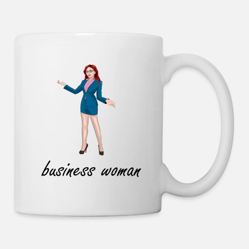 Geschäftsfrau - Tasse - Weiß