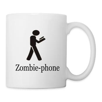 zombie phone - Mug - white - Right