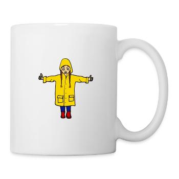 Greta, cartoon character, Fridays for future - Mug - white - Right