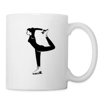 Eiskunstlauf Dame - Tasse - Weiß - Rechts
