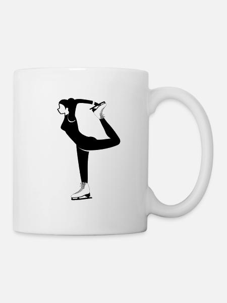 Eiskunstlauf Dame - Tasse - Weiß