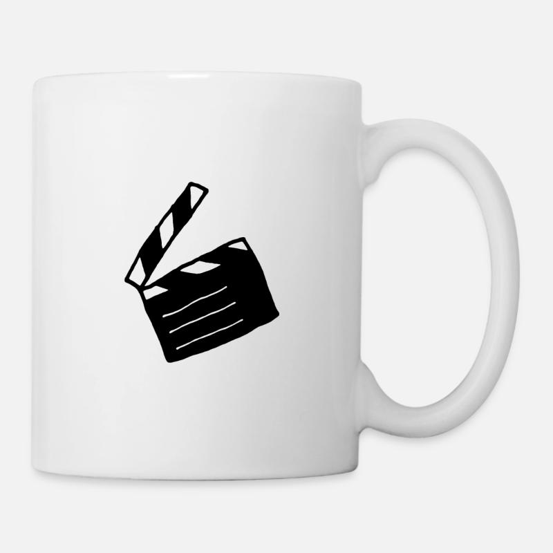 clapperboard - Mug blanc - blanc