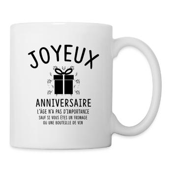 JOYEUX ANNIVERSAIRE - Mug blanc - blanc - Droite