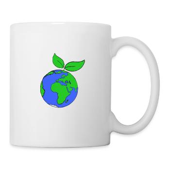 Green Planet Earth World Organic Environment Nature Gift - Mug blanc - blanc - Droite