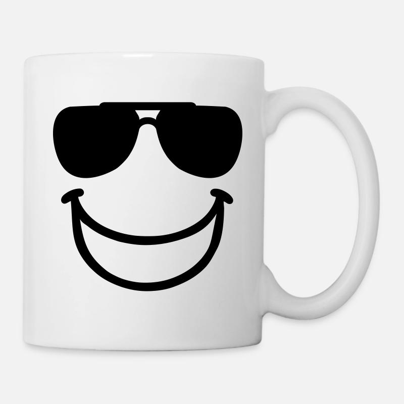 Lachen - Tasse - Weiß