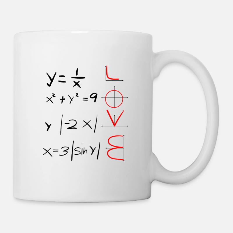 L'amour pour les mathématiques - Mug blanc - blanc