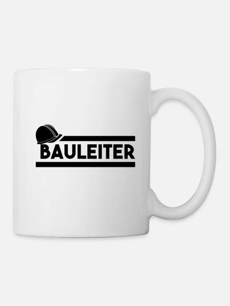 Bauleiter - Baustelle - Geschenkidee - Tasse - Weiß