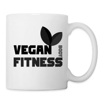 Vegan Fitness - Mug blanc - blanc - Droite