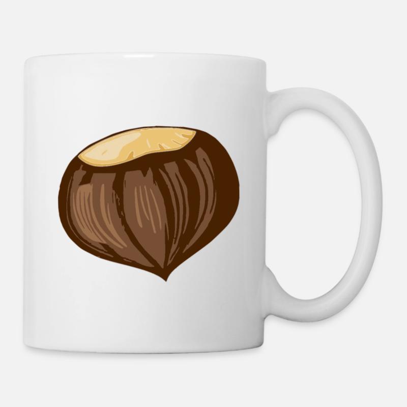 Chestnut Tshirt unusual humor - Mug - white