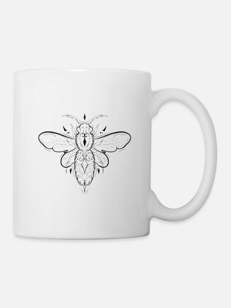 Bee shirt - Mug blanc - blanc