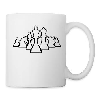 schach - Tasse - Weiß - Rechts