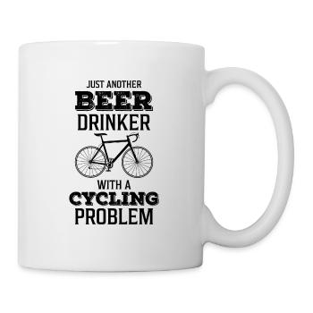 Just another beer drinker with a cycling problem - Mug - white - Right
