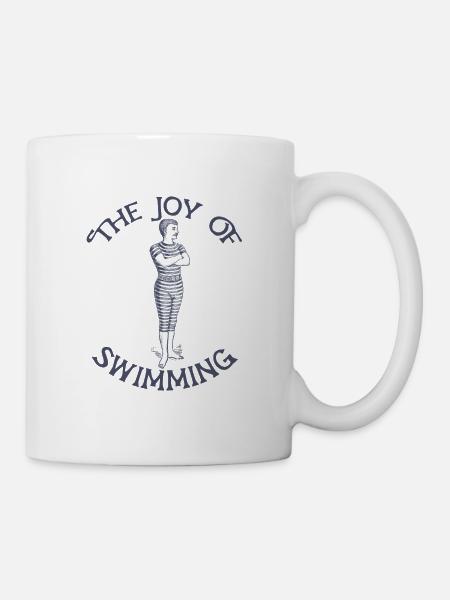 Joy of Swimming - Tasse - Weiß