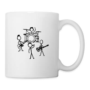Band. Music. Outline. - Tasse - Weiß - Rechts