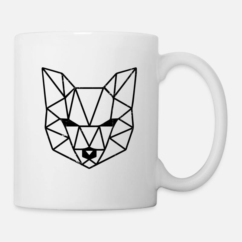 Fox. Geometrical. - Tasse - Weiß