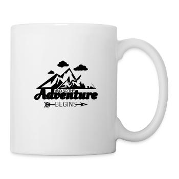 And so the adventure begins - Mug - white - Right