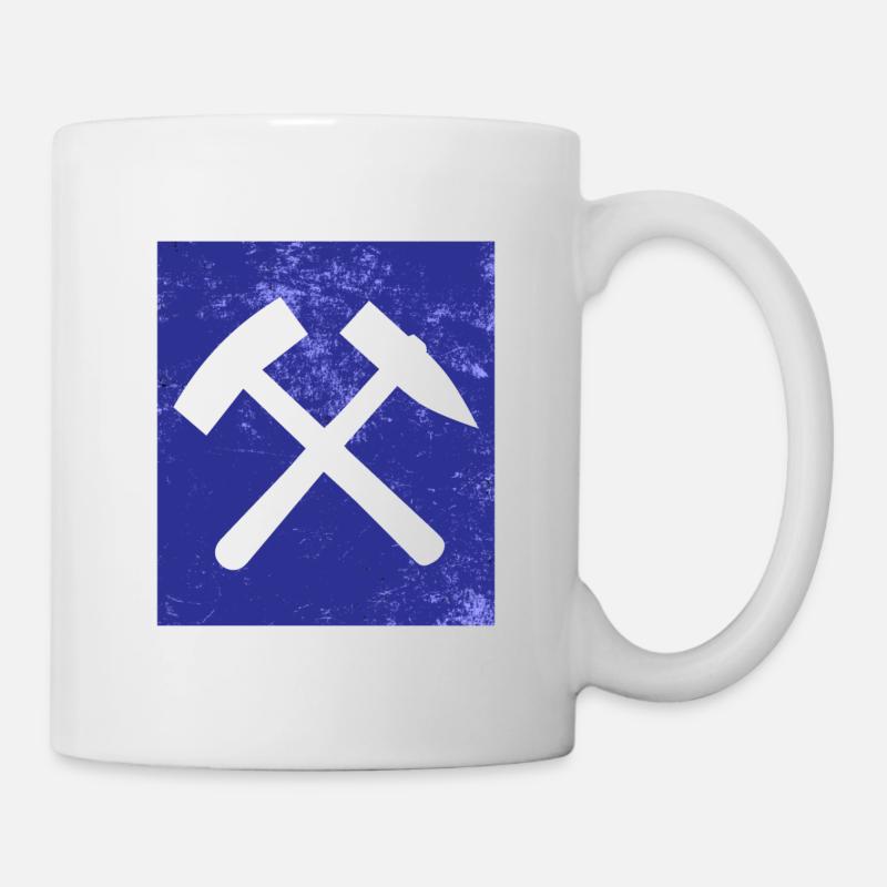 Marteau et maillet Ruhrpott - Mug blanc - blanc