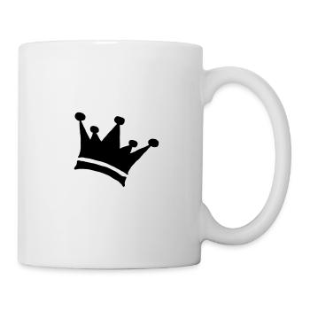 Crown gift King gift idea Queen crown krona - Mug - white - Right