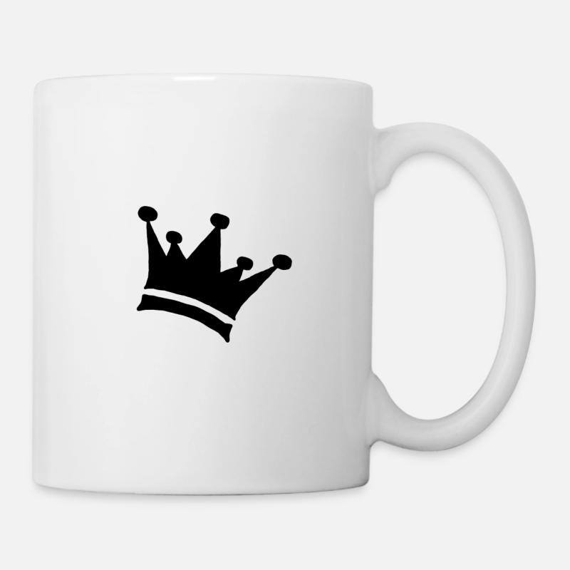 Krone Geschenk King Geschenkidee Queen crown krona - Tasse - Weiß