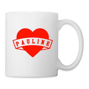 Prénom Pauline - Mug blanc - blanc - Droite
