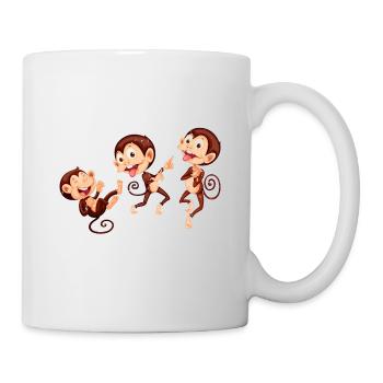 Three Monkeys. Three monkeys. - Mug - white - Right