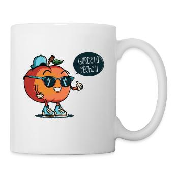 Garde la pêche - Mug blanc - blanc - Droite